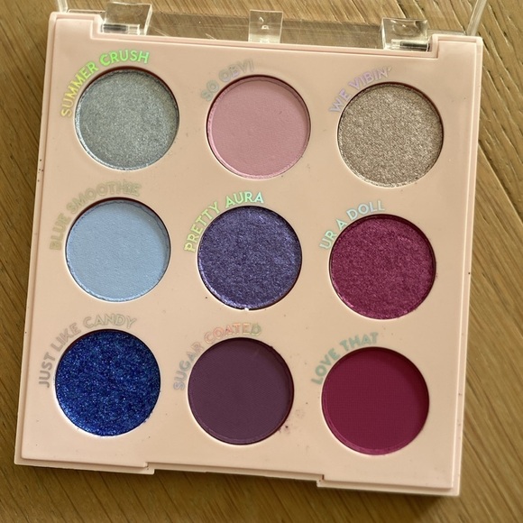 Colourpop Pressed Powder Palette Sweet Vibes blues purple 9 eyeshadows new - Picture 3 of 5